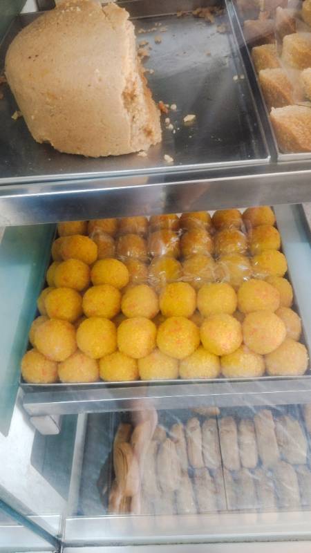 Mochur Laddu at Devi Sweets in Seethammpeta, Visakhapatnam