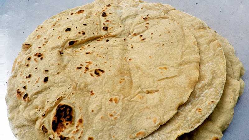 Jonna roti at Eswar Pulka Center  in Bhadrachalam