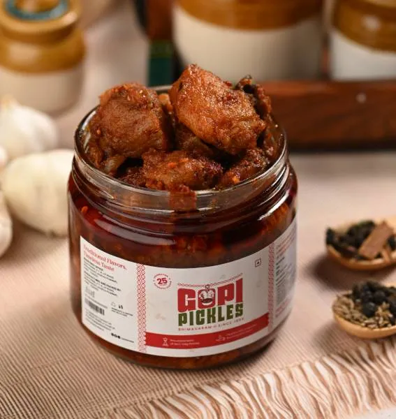 Chicken at Gopi Pickles in seethammadara
