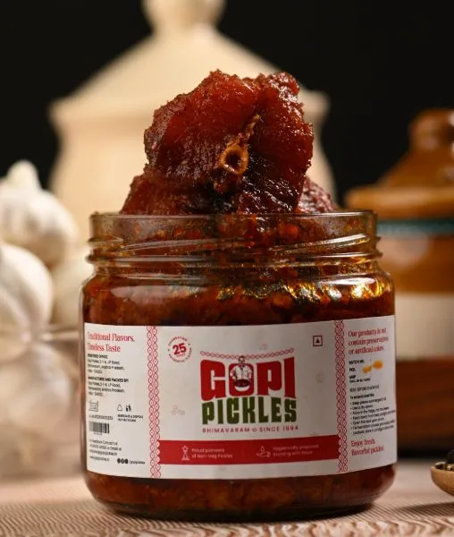 Fish (Koramenu) at Gopi Pickles in seethammadara