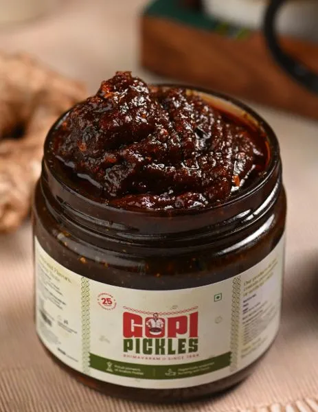Ginger at Gopi Pickles in seethammadara