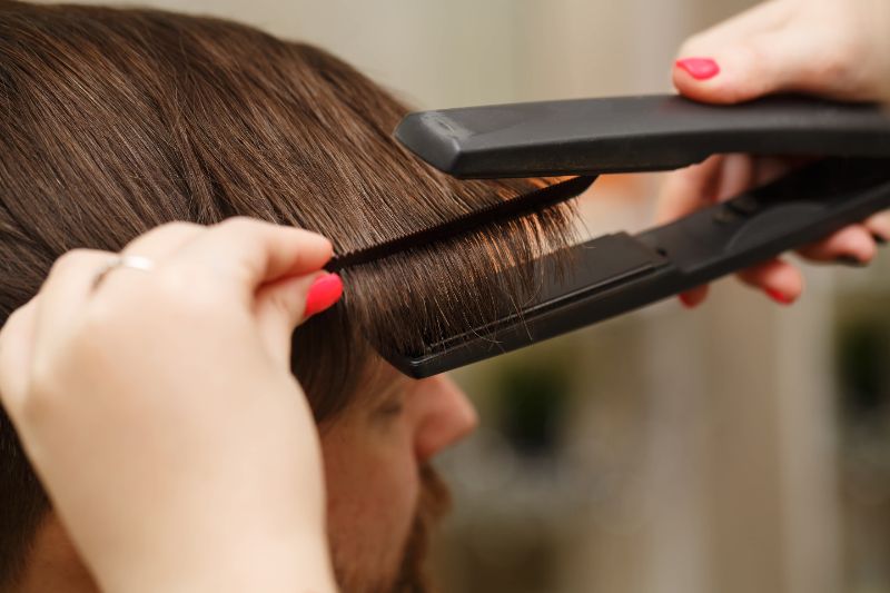 Hair straightening at Scapio Family Beauty Salon in Near Traffic Police station P.M.Palem