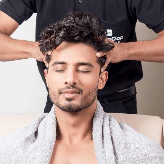 Head Massage at Scapio Family Beauty Salon in Near Traffic Police station P.M.Palem