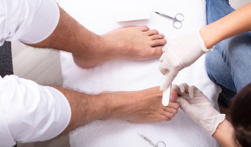 Pedicure at Scapio Family Beauty Salon in Near Traffic Police station P.M.Palem