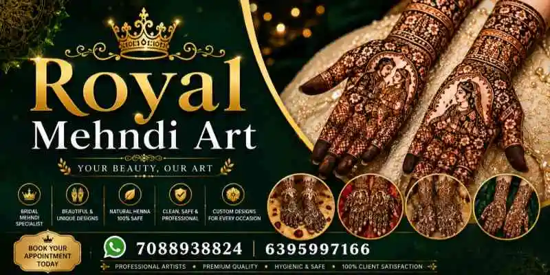 Wedding Mehndi at Royal Mehndi Art in Krishna complex, Chamak Ka Pul, Reti Mohalla, Moradabad