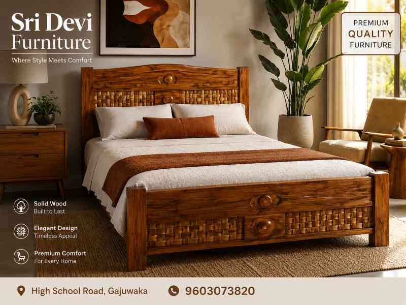 6/6 size cot at Sri Devi Furniture in Gajuwaka, Vizag